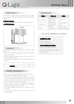 Preview for 2 page of Q-Light STA25SLM Series Operating Manual