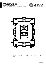 Q-MAX MAX-FLO MY1-06 NON-METAL Series Assembly, Installation And Operation Manual предпросмотр