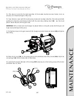 Предварительный просмотр 27 страницы Q-Pumps QTS 203 Operation And Maintenance Manual