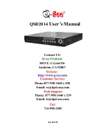 Preview for 1 page of Q-See QSD2014 User Manual