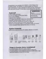 Предварительный просмотр 2 страницы Q-See QSW25C User Manual