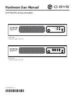 Preview for 1 page of Q-SYS SPA-Qf Series Hardware User Manual