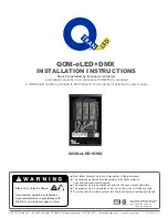 Q-tran QOM-eLED+DMX Installation Instructions Manual preview