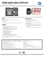 Preview for 2 page of Q-tran QTM-eLED+DALI-DT6-AN Manual