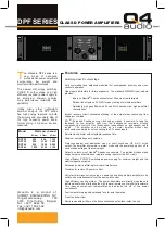 Q4 audio DPF Series Quick Start Manual preview