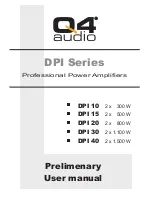 Q4 audio DPI 10 User Manual preview