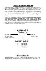 Preview for 3 page of QA OCEANAIRE PWC series Engineering, Installation And Service Manual