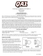 Предварительный просмотр 1 страницы QA1 5282 Installation Instructions