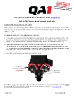 Предварительный просмотр 1 страницы QA1 MOD Series Quick Start Manual