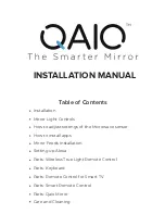 Qaio The Smart Mirror Installation Manual preview