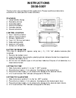 Предварительный просмотр 1 страницы Q&Q D058-500Y Instructions