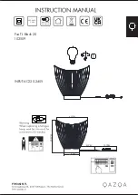 Qazqa Pua TL Black 20 Instruction Manual preview