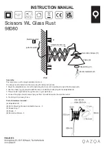 Предварительный просмотр 2 страницы Qazqa Scissors WL Instruction Manual