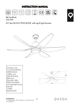 Preview for 1 page of Qazqa Tak Fan Black Instruction Manual