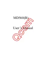 Qcom MD560 User Manual preview