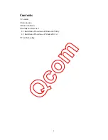 Preview for 3 page of Qcom MD560 User Manual