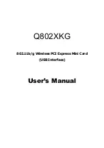 Preview for 1 page of Qcom Q802XKG User Manual