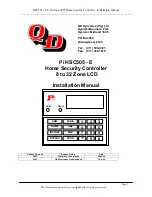 Preview for 9 page of QD Pi HSC505-32 LCD User'S Information Manual