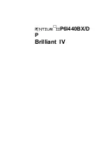 QDI Brilliant IV Manual preview