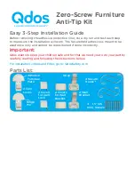 Qdos Zero-Screw Furniture Anti-Tip Kit Manual preview