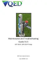 Предварительный просмотр 1 страницы QED LEP-150-P Maintenance And Troubleshooting Manual