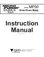 Preview for 1 page of QED MP30 Instruction Manual