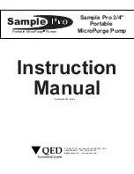 QED Sample Pro 3 Inch Instruction Manual предпросмотр