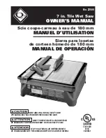 QEP 22500 Owner'S Manual предпросмотр