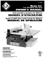 QEP Master Cut 7in Owner'S Manual preview