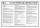 Preview for 3 page of QFX FX-182 Instruction Manual