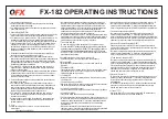 Preview for 4 page of QFX FX-182 Instruction Manual