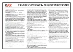 Preview for 5 page of QFX FX-182 Instruction Manual