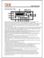 Preview for 12 page of QFX PBX-2080 BLK User Manual