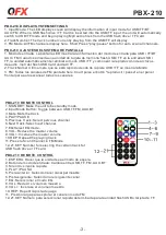 Preview for 4 page of QFX PBX-210 User Manual