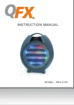 Preview for 1 page of QFX PBX-2100 Instruction Manual