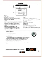 Preview for 5 page of QFX SBX-1509 Operating Manual