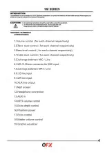 Preview for 4 page of QFX SM Series Operation Manual