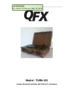 QFX TURN-101 Manual preview