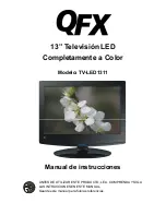 Предварительный просмотр 31 страницы QFX TV-LED1311 Instruction Manual