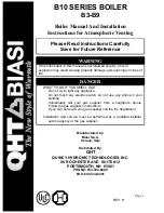 QHT BIASI B10 Series B3-B9 Manual And Installation preview