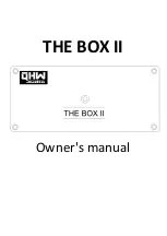 QHW Audio THE BOX II Owner'S Manual предпросмотр