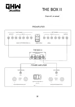 Предварительный просмотр 10 страницы QHW Audio THE BOX II Owner'S Manual