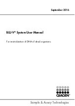 Предварительный просмотр 1 страницы Qiagen BLU-V User Manual