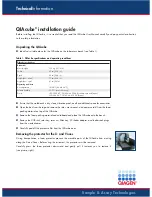 Qiagen QUAcube Installation Manuals предпросмотр