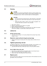 Preview for 92 page of Qimarox PRORUNNER Mk5 User Manual