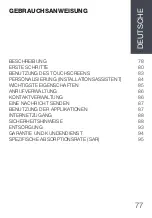 Предварительный просмотр 77 страницы QIMMIQ RS 501 CRUSOE User Manual