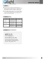 Preview for 4 page of Qlight QMHL-150-D Operating Manual