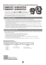 Preview for 1 page of Qlight QWH35T Manual