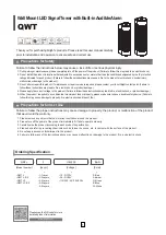 Предварительный просмотр 1 страницы Qlight QWT User Manual