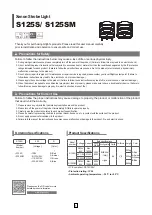 Preview for 1 page of Qlight S125S User Manual